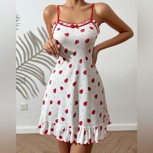 Strawberry Print Nightgown